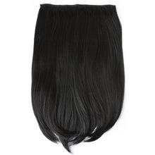 Synthetic Clip In Hair Extensions 16-20" – Matte Black